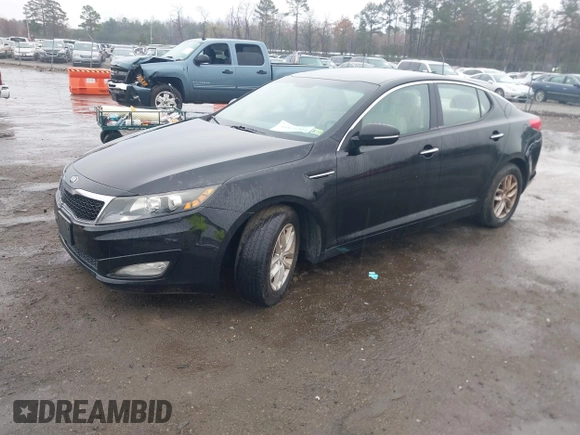 2013 Kia Optima LX with VIN 5XXGM4A71DG176369, listed as a IAAI auction lot 41875304 with 1 mi miles. Bid and sale history available at carsss.com. Image 2.