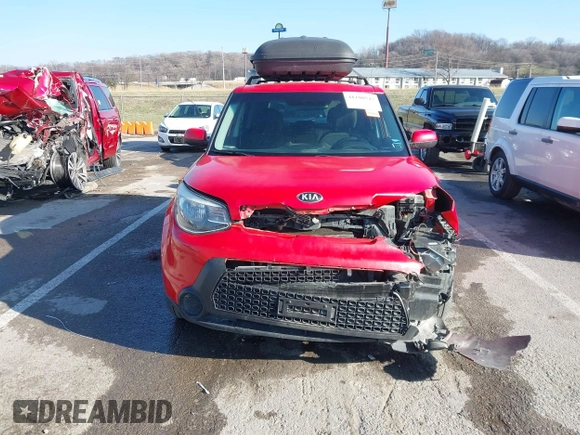 2015 Kia Soul + with VIN KNDJP3A57F7765296, listed as a IAAI auction lot 41108547 with 72,771 mi miles. Bid and sale history available at carsss.com. Image 12.