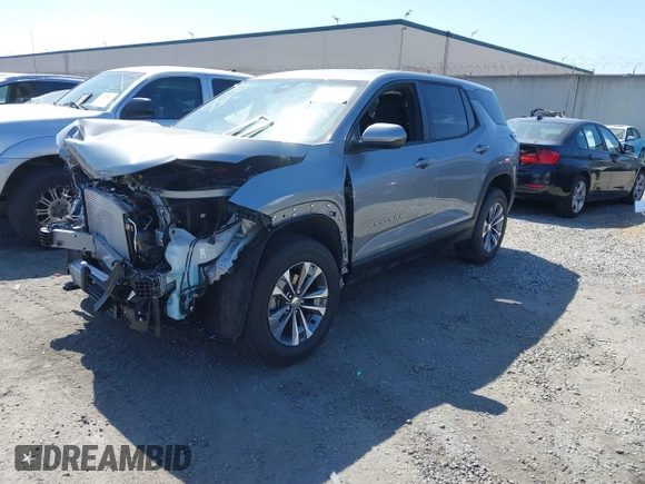 2025 Chevrolet Equinox FWD LT with VIN 3GNAXHEGXSL252744, listed as a IAAI auction lot 41954865 with 2,715 mi miles and . Bid and sale history available at DreamBid. Image 2.
