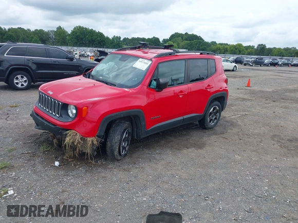 2016 Jeep Renegade Sport with VIN ZACCJAAT3GPE37763, listed as a IAAI auction lot 39932800 with 135,820 mi miles and . Bid and sale history available at carsss.com. Image 17.