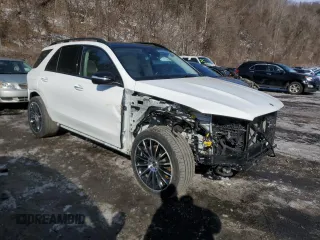 2022 Mercedes-Benz GLE 580 with VIN 4JGFB8GB1NA785636, listed as a Copart auction lot 45397535 with 55,332 mi miles and Salvage title. Bid and sale history available at DreamBid. Image 4.