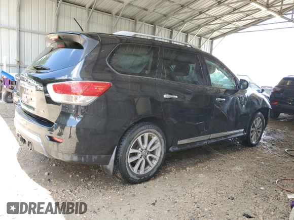 2015 Nissan Pathfinder SL z VIN 5N1AR2MN0FC629739, wystawiony jako Copart lot #59273665 z przebiegiem 140 180 mil mil oraz Szkoda całkowita • Salvage title. Historia ofert i sprzedaży dostępna na DreamBid. Obrazek 3.