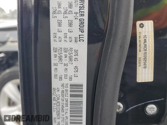 2014 Jeep Patriot Limited с VIN 1C4NJRCB1ED928470, выставлен на аукционе Copart как лот 53470225 с пробегом 88 975 миль миль и Списание • Salvage title. История ставок и продаж доступна на DreamBid. Изображение 15.