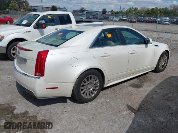 2011 Cadillac CTS Sedan Luxury with VIN 1G6DG5EY7B0126192, listed as a IAAI auction lot 41587247 with 1 mi miles. Bid and sale history available at carsss.com. Image 4.