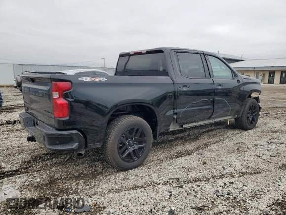 2024 Chevrolet Silverado 1500 Custom with VIN 3GCPDBEK8RG158264, listed as a Copart auction lot 46501385 with 2,382 mi miles and Salvage Title. Bid and sale history available at DreamBid. Image 3.