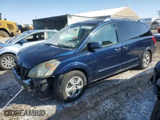 2007 Nissan Quest with VIN 5N1BV28U07N124145, listed as a Copart auction lot 46086575 with 155,329 mi miles and Salvage Title. Bid and sale history available at carsss.com. Image 1.