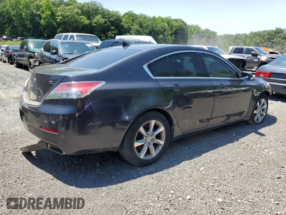 2013 Acura TL z VIN 19UUA8F21DA017557, wystawiony jako Copart lot #58922735 z przebiegiem 134 863 mil mil oraz Szkoda całkowita • Salvage title. Historia ofert i sprzedaży dostępna na DreamBid. Obrazek 3.