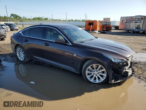 2021 Cadillac CT5 Luxury with VIN 1G6DW5RK7M0115110, listed as a Copart auction lot 51435825 with 63,024 mi miles and Salvage title. Bid and sale history available at DreamBid. Image 4.