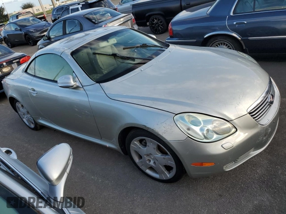 2004 Lexus SC with VIN JTHFN48Y140052660, listed as a Copart auction lot 74563184 with Not Provided miles and Salvage Title. Bid and sale history available at carsss.com. Image 4.