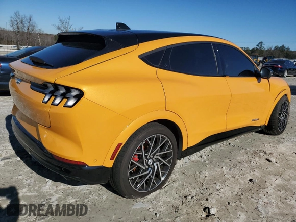 2023 Ford Mustang Mach-E GT with VIN 3FMTK4SXXPMA58001, listed as a Copart auction lot 89045745 with 9,274 mi miles and Salvage Title. Bid and sale history available at DreamBid. Image 3.