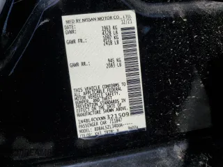 2022 Nissan Altima SR with VIN 1N4BL4CVXNN321509, listed as a Copart auction lot 50599335 with 68,374 mi miles and Salvage Title. Bid and sale history available at DreamBid. Image 12.
