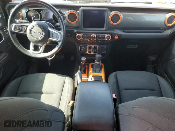 2021 Jeep Gladiator Overland с VIN 1C6HJTFG0ML574762, выставлен на аукционе Copart как лот 48537015 с пробегом 32 283 миль миль и Списание • Salvage title. История ставок и продаж доступна на DreamBid. Изображение 8.