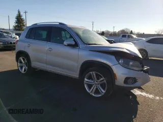 2016 Volkswagen Tiguan R-Line with VIN WVGBV7AX9GW082750, listed as a Copart auction lot 42949505 with 106,243 mi miles and Salvage Title. Bid and sale history available at DreamBid. Image 4.