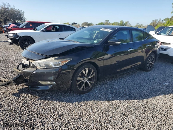 2017 Nissan Maxima SR with VIN 1N4AA6AP0HC425802, listed as a Copart auction lot 49963825 with 91,215 mi miles and Salvage Title. Bid and sale history available at carsss.com. Image 1.