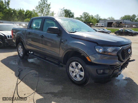 2019 Ford Ranger XL with VIN 1FTER4EH2KLA71056, listed as a Copart auction lot 55216874 with 57,375 mi miles and Salvage Title. Bid and sale history available at carsss.com. Image 4.