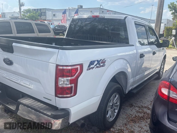 2018 Ford F-150 XL with VIN 1FTEW1CG7JKE78182, listed as a Copart auction lot 53730155 with 108,863 mi miles and Clean Title. Bid and sale history available at carsss.com. Image 4.