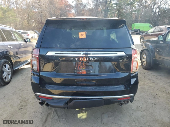 2021 Chevrolet Tahoe High Country with VIN 1GNSKTKL4MR189370, listed as a Copart auction lot 79392694 with 52,247 mi miles and Salvage Title. Bid and sale history available at carsss.com. Image 6.