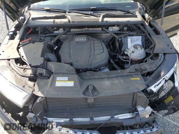 2020 Audi Q5 Premium Plus with VIN WA1BNAFY2L2013610, listed as a Copart auction lot 57633135 with 27,835 mi miles and Salvage title. Bid and sale history available at DreamBid. Image 12.