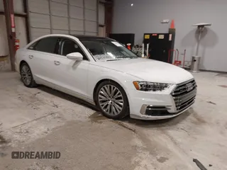 2019 Audi A8 L with VIN WAU8DAF89KN008109, listed as a IAAI auction lot 41636057 with 34,325 mi miles. Bid and sale history available at carsss.com. Image 1.