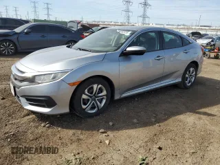 2016 Honda Civic Sedan LX with VIN 19XFC2F58GE049321, listed as a Copart auction lot 48092535 with 145,326 mi miles and Salvage Title. Bid and sale history available at carsss.com. Image 1.