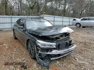 2016 BMW 7 Series 750i with VIN WBA7F0C55GGM20825, listed as a Copart auction lot 47743955 with 0 mi miles and Salvage Title. Bid and sale history available at carsss.com. Image 11.