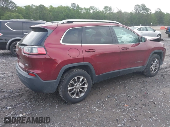 2019 Jeep Cherokee Latitude Plus with VIN 1C4PJMLB3KD195412, listed as a IAAI auction lot 42117860 with 177,178 mi miles. Bid and sale history available at carsss.com. Image 4.
