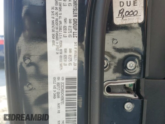 2012 Dodge Charger SE with VIN 2C3CDXBGXCH296721, listed as a Copart auction lot 50069695 with 0 mi miles and Salvage Title. Bid and sale history available at carsss.com. Image 14.