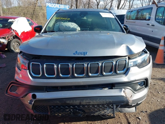 2022 Jeep Compass Latitude Lux с VIN 3C4NJDFB0NT171103, выставлен на аукционе IAAI как лот 41857327 с пробегом 17 940 миль миль и . История ставок и продаж доступна на DreamBid. Изображение 12.