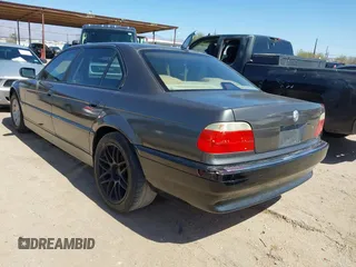 2001 BMW 7 Series 740iL with VIN WBAGH83421DP25417, listed as a IAAI auction lot 41725971 with 165,599 mi miles. Bid and sale history available at carsss.com. Image 6.