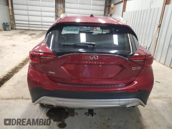 2017 Infiniti QX30 Premium z VIN SJKCH5CR7HA016566, wystawiony jako Copart lot #50260005 z przebiegiem Nie podano mil oraz Szkoda całkowita • Salvage title. Historia ofert i sprzedaży dostępna na DreamBid. Obrazek 6.