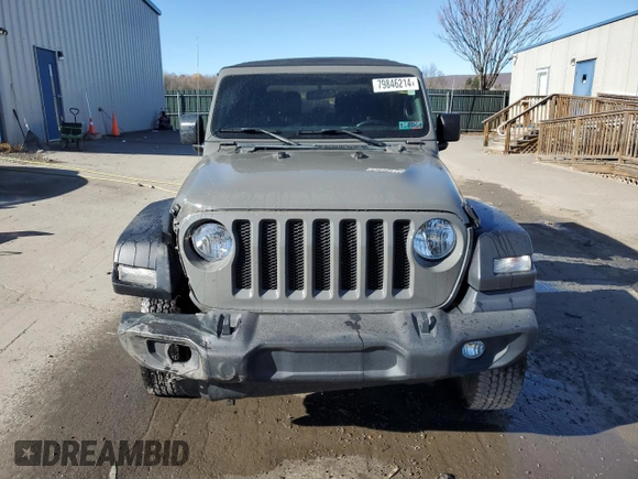 2020 Jeep Wrangler Sport S z VIN 1C4GJXAG7LW282767, wystawiony jako Copart lot #79846214 z przebiegiem 46 805 mil mil oraz Szkoda całkowita • Salvage title. Historia ofert i sprzedaży dostępna na DreamBid. Obrazek 5.
