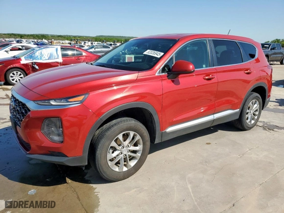 2019 Hyundai Santa Fe SE with VIN 5NMS23AD8KH077885, listed as a Copart auction lot 52036945 with 114,136 mi miles and Salvage Title. Bid and sale history available at carsss.com. Image 1.
