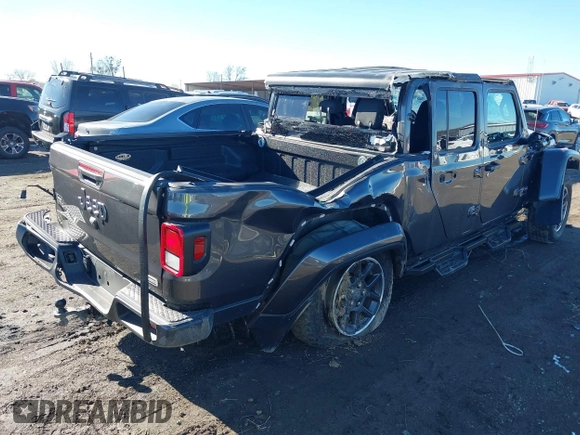 2022 Jeep Gladiator High Altitude with VIN 1C6HJTFG2NL183405, listed as a IAAI auction lot 41341938 with Not provided miles and . Bid and sale history available at DreamBid. Image 4.