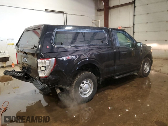 2021 Ford F-150 XL with VIN 1FTMF1EP8MKD83806, listed as a Copart auction lot 48136935 with 104,148 mi miles and Clean title. Bid and sale history available at DreamBid. Image 3.