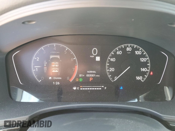2025 Honda Civic Sport z VIN 19XFL2H83SE011575, wystawiony jako Copart lot #54015775 z przebiegiem 3 001 mil mil oraz Szkoda całkowita • Salvage title. Historia ofert i sprzedaży dostępna na DreamBid. Obrazek 9.