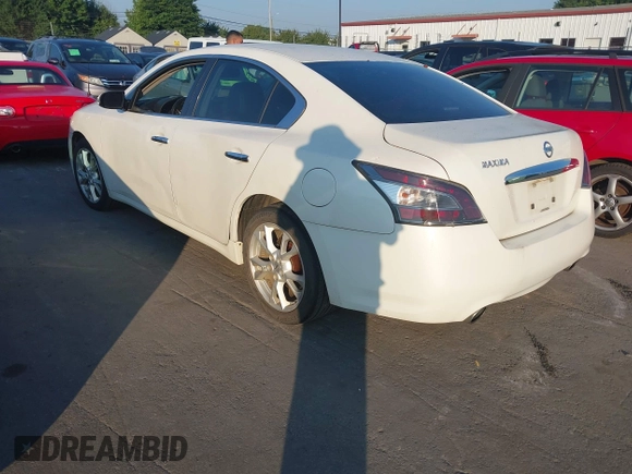 2013 Nissan Maxima S with VIN 1N4AA5AP0DC828618, listed as a IAAI auction lot 42679983 with 156,445 mi miles and . Bid and sale history available at DreamBid. Image 3.