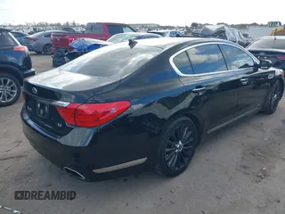 2015 Kia K900 Luxury with VIN KNALW4D46F6021230, listed as a IAAI auction lot 41505617 with 87,784 mi miles. Bid and sale history available at carsss.com. Image 4.