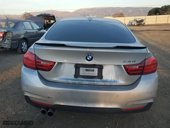 2017 BMW 4 Series 430i with VIN WBA4F7C34HG788828, listed as a Copart auction lot 43574815 with 106,934 mi miles and Salvage Title. Bid and sale history available at carsss.com. Image 6.