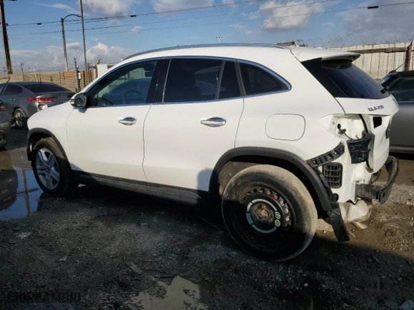 2021 Mercedes-Benz GLA with VIN W1N4N4GB9MJ126576, listed as a Copart auction lot 48258095 with 0 mi miles and Salvage Title. Bid and sale history available at carsss.com. Image 2.