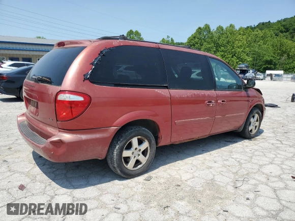 2005 Dodge Caravan SXT with VIN 2D4GP44L75R580045, listed as a Copart auction lot 59281875 with 184,339 mi miles and Salvage title. Bid and sale history available at DreamBid. Image 3.