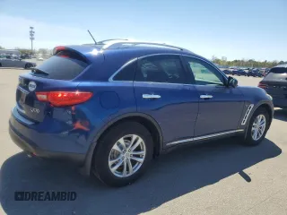 2014 Infiniti QX70 with VIN JN8CS1MW1EM410600, listed as a Copart auction lot 54410295 with 116,985 mi miles and Salvage Title. Bid and sale history available at carsss.com. Image 3.