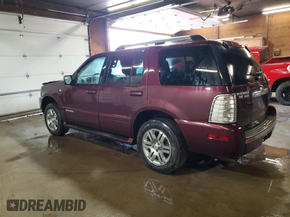 2007 Mercury Mountaineer Premier with VIN 4M2EU48E27UJ03645, listed as a Copart auction lot 60000105 with 225,695 mi miles and Salvage title. Bid and sale history available at DreamBid. Image 2.