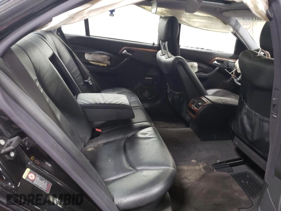 2002 Mercedes-Benz S-Class 5.0L with VIN WDBNG75J22A291981, listed as a Copart auction lot 83035044 with 0 mi miles and Salvage Title. Bid and sale history available at carsss.com. Image 10.