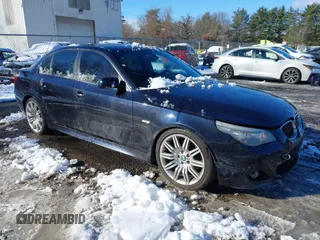 2008 BMW 5 Series 550i with VIN WBANW53518CT54786, listed as a IAAI auction lot 41546342 with 121,094 mi miles. Bid and sale history available at carsss.com. Image 1.