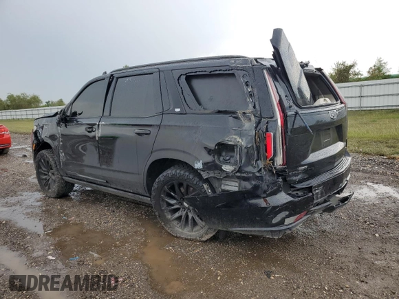 2021 Cadillac Escalade Sport Platinum with VIN 1GYS4GKL9MR434619, listed as a Copart auction lot 78835024 with 86,974 mi miles and Salvage title. Bid and sale history available at DreamBid. Image 2.