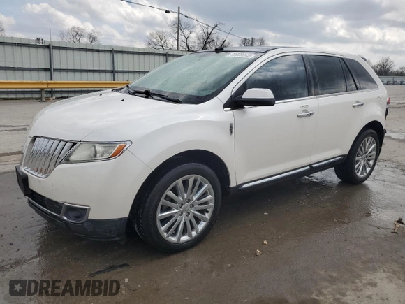 2011 Lincoln MKX with VIN 2LMDJ6JK5BBJ20928, listed as a Copart auction lot 48939245 with 159,518 mi miles and Salvage Title. Bid and sale history available at carsss.com. Image 1.