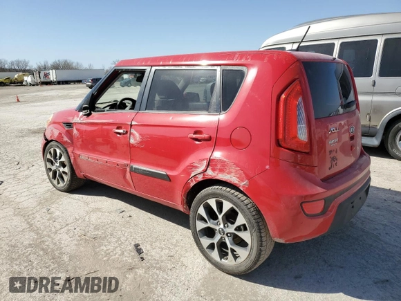 2012 Kia Soul + with VIN KNDJT2A64C7401735, listed as a Copart auction lot 48199655 with 119,693 mi miles and Salvage Title. Bid and sale history available at carsss.com. Image 2.