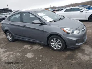 2014 Hyundai Accent GLS with VIN KMHCT4AE6EU777090, listed as a IAAI auction lot 41853744 with 35,754 mi miles. Bid and sale history available at carsss.com. Image 1.