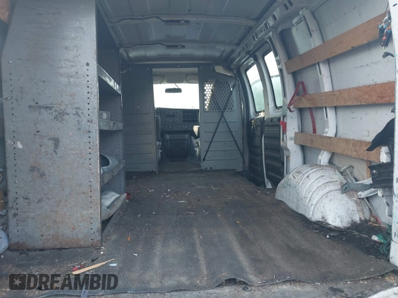 2018 Chevrolet Express Cargo Van with VIN 1GCWGAFG4J1904400, listed as a IAAI auction lot 41754700 with 119,196 mi miles. Bid and sale history available at carsss.com. Image 8.