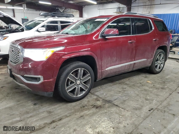 2017 GMC Acadia Denali with VIN 1GKKNXLS9HZ265835, listed as a Copart auction lot 41785125 with 90,981 mi miles and Salvage Title. Bid and sale history available at carsss.com. Image 1.